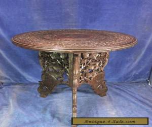 Item Vintage Carved Wood Eastern Coffee Table - Early 20th C [5515] for Sale